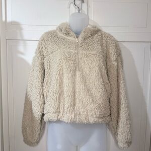 BDG Cream Fuzzy Jacket